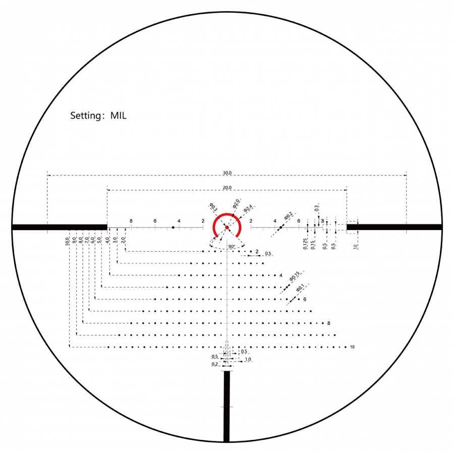 Luneta biegowa Vector Optics Constantine 1-8x24 FFP SCFF-32 - obrazek 8
